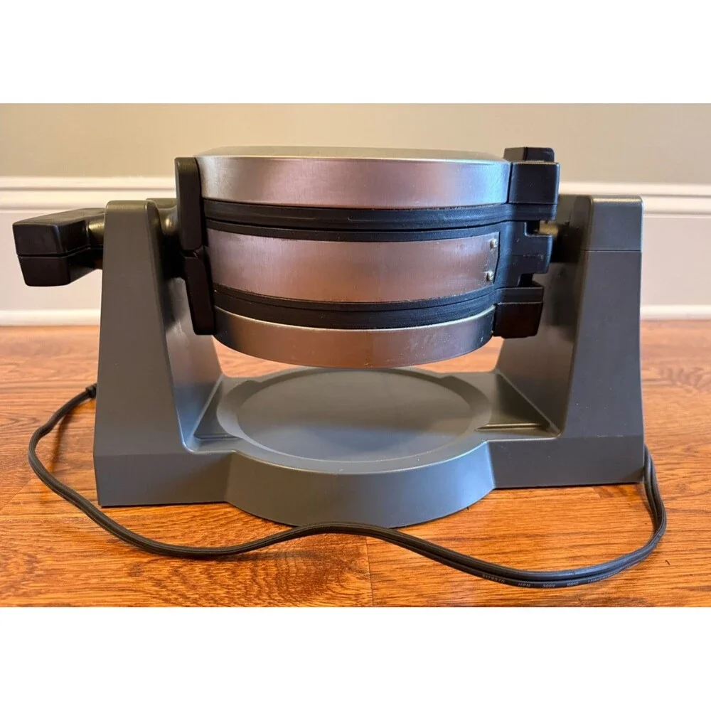 CRUX® Artisan Series Double Rotating Belgium Waffle Maker  GH-6200A Gray